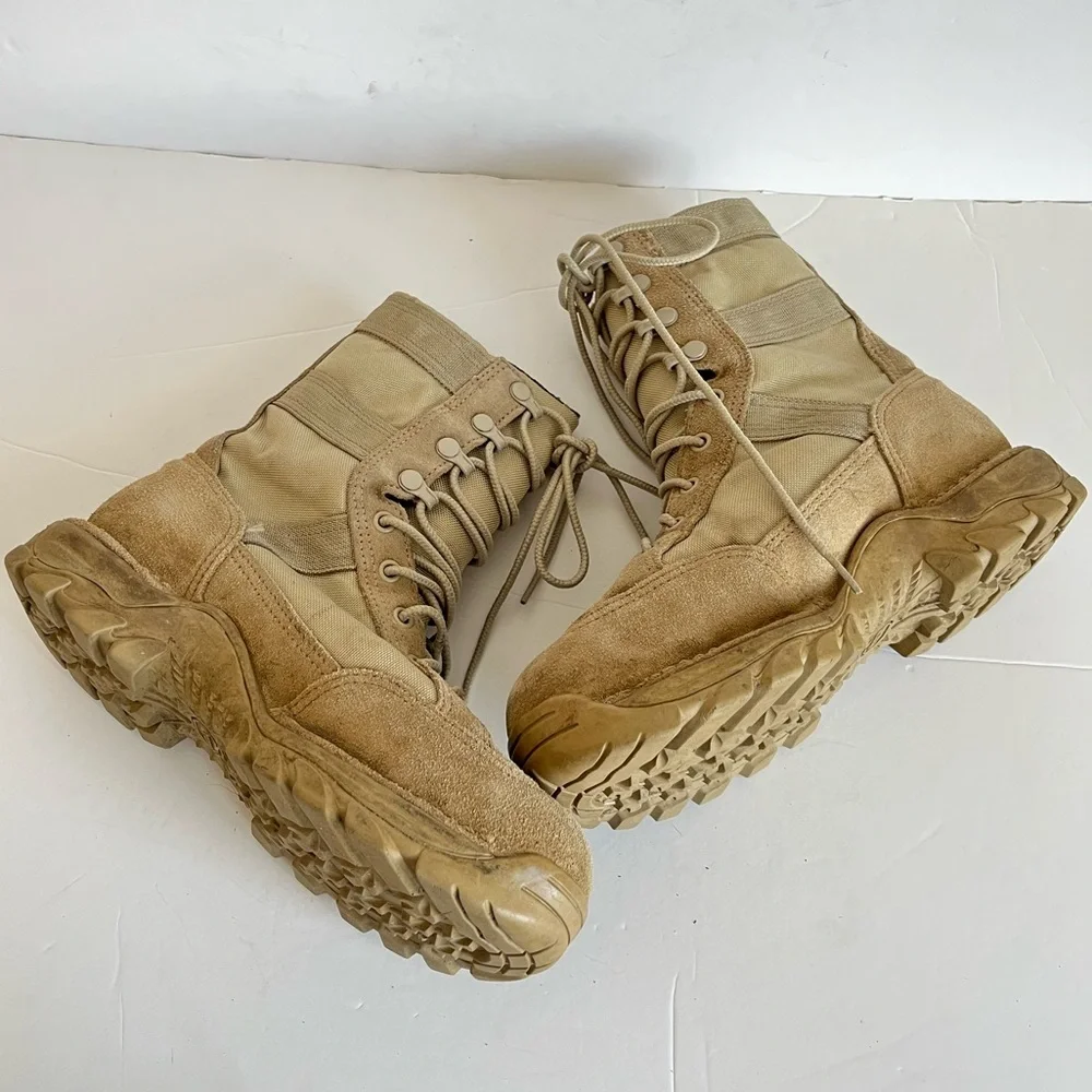 Danner Army Steel Toe RIVOT TFX 8” Tan GTX Lace-Up Military Combat Boots size 6